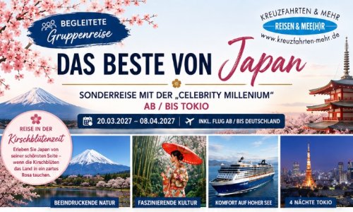 Japan zur Kirschblüte vom 20.03.- 08.04.2027