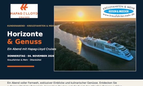 Horizonte & Genuss mit Hapag Lloyd Cruises 