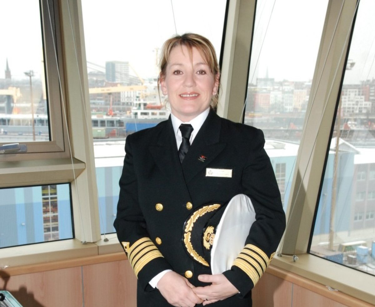 Eine Frau als Kapitän auf einem Kreuzfahrtschiff? Na klar!