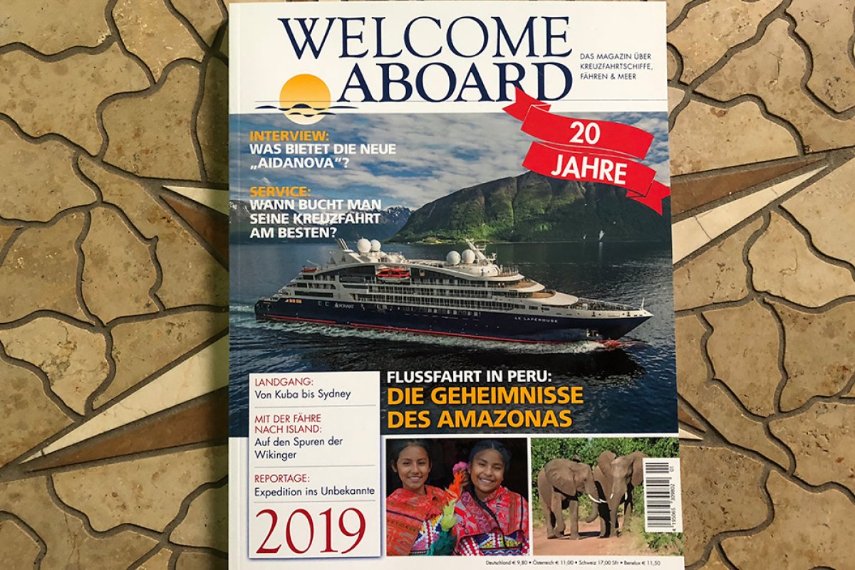 Jetzt im Handel! Ganzjahresmagazin WELCOME ABOARD 2019