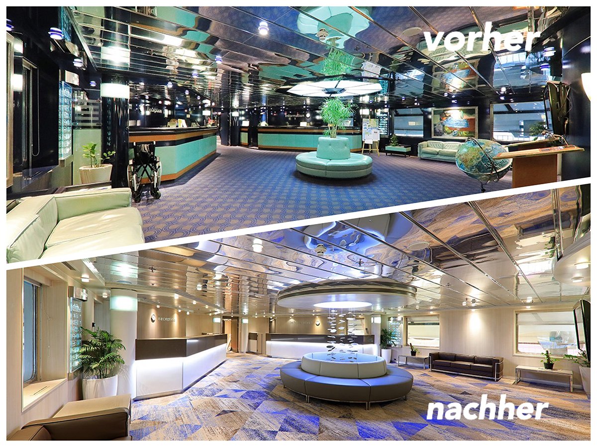 Die MS Hamburg nach der Renovierung Die MS Hamburg nach der Renovierung