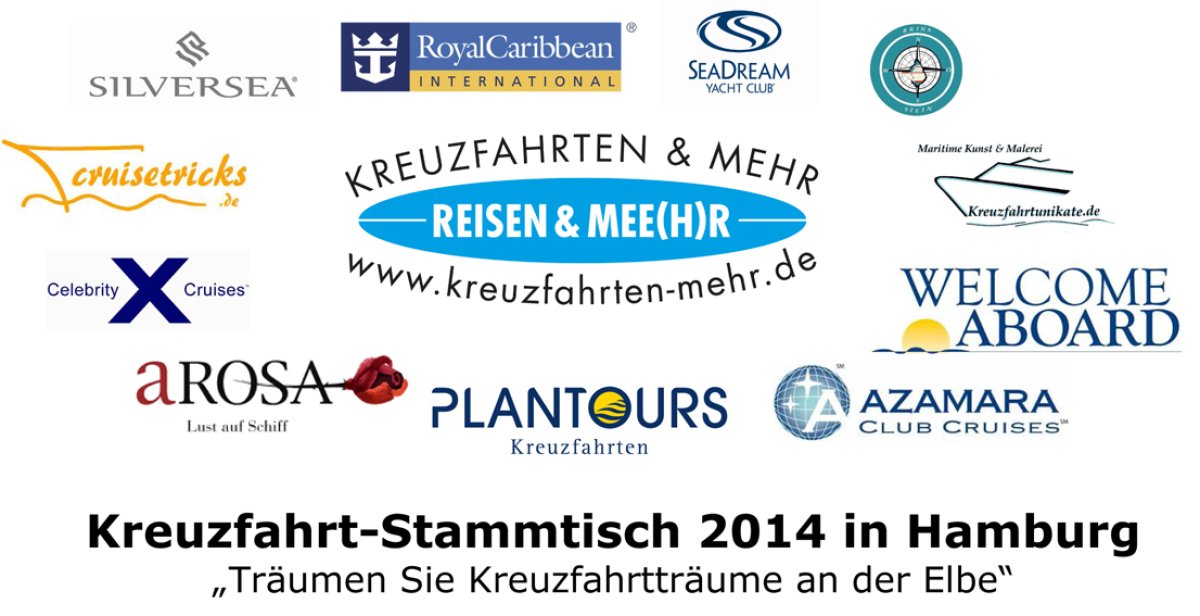 Kreuzfahrt-Stammtisch 2014 in Hamburg mit vielen Reedereien und maritimen Gästen aus der Kreuzfahrtwelt Kreuzfahrt-Stammtisch 2014 in Hamburg mit vielen Reedereien und maritimen Gästen aus der Kreuzfahrtwelt