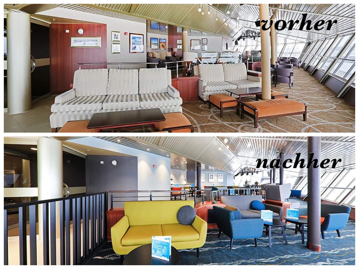 Artania nach Werftaufenthalt in frischen Farben und mit Landstrom Artania nach Werftaufenthalt in frischen Farben und mit Landstrom