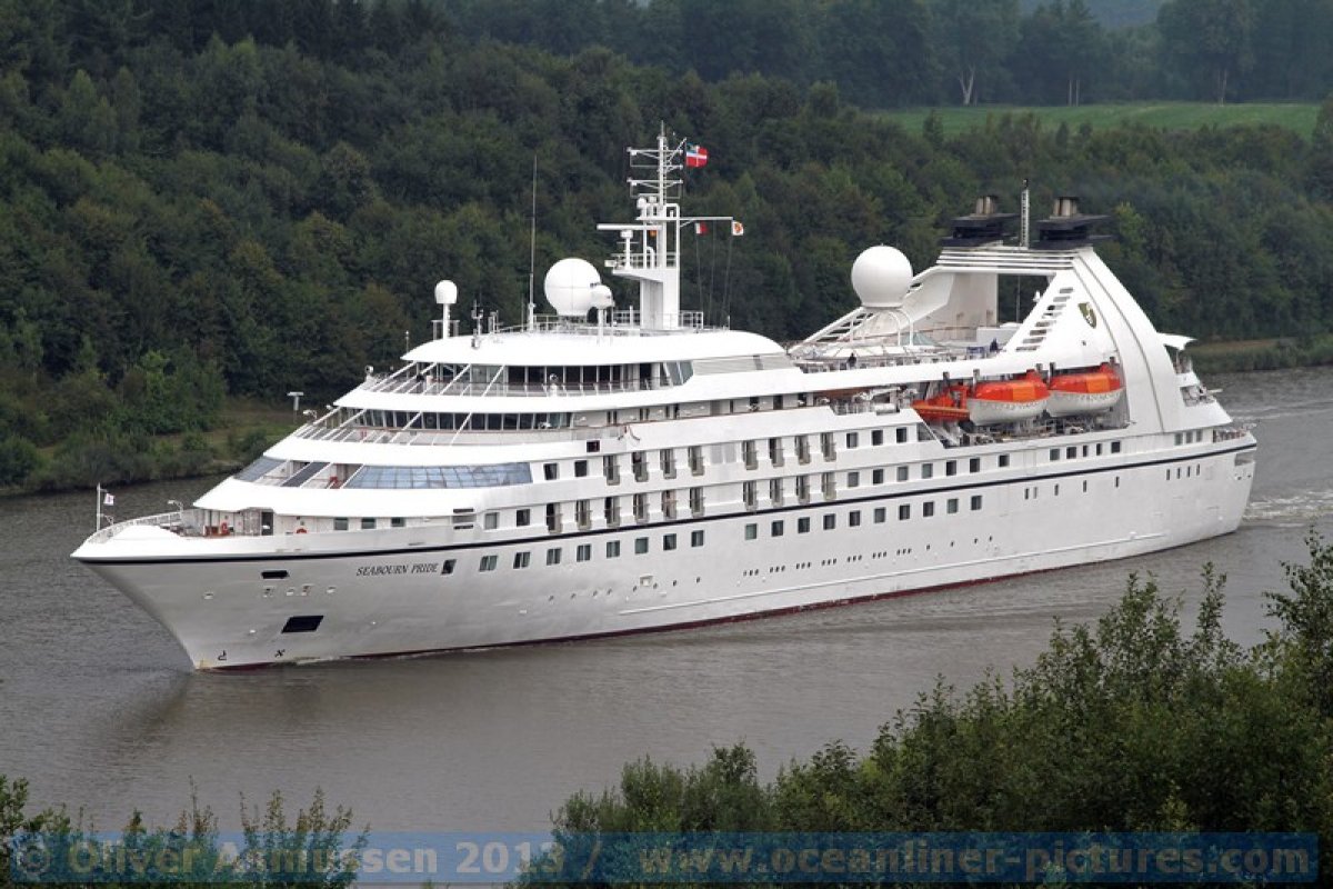 Abschied von der  Seabourn Pride im Nord-Ostsee-Kanal Abschied von der  Seabourn Pride im Nord-Ostsee-Kanal