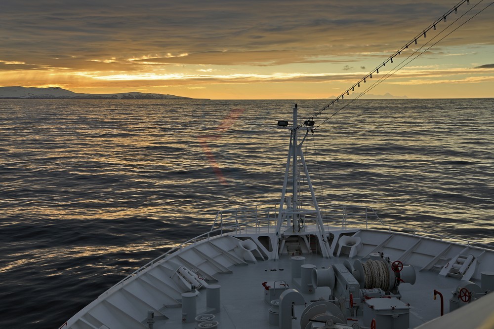 Abendhimmel bei Deception Island, Antarktis Abendhimmel bei Deception Island, Antarktis