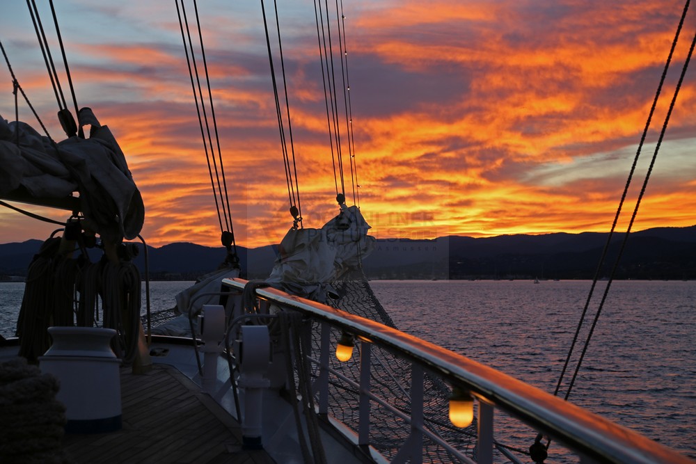 abends an Deck der Star Flyer abends an Deck der Star Flyer