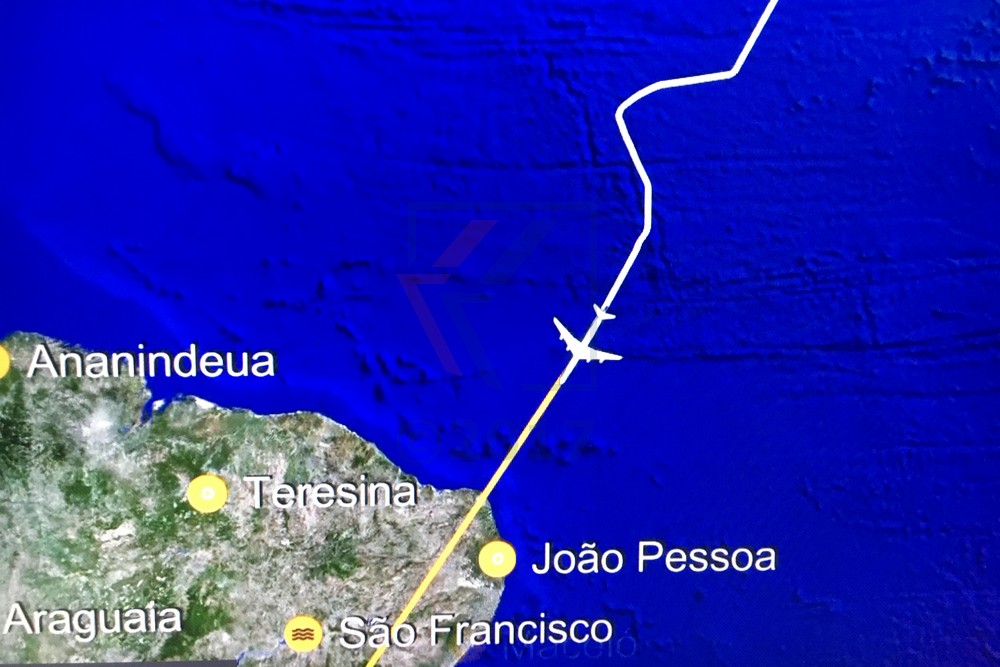 Änderung Flugroute Unwetter innertropische Konvergenzzone