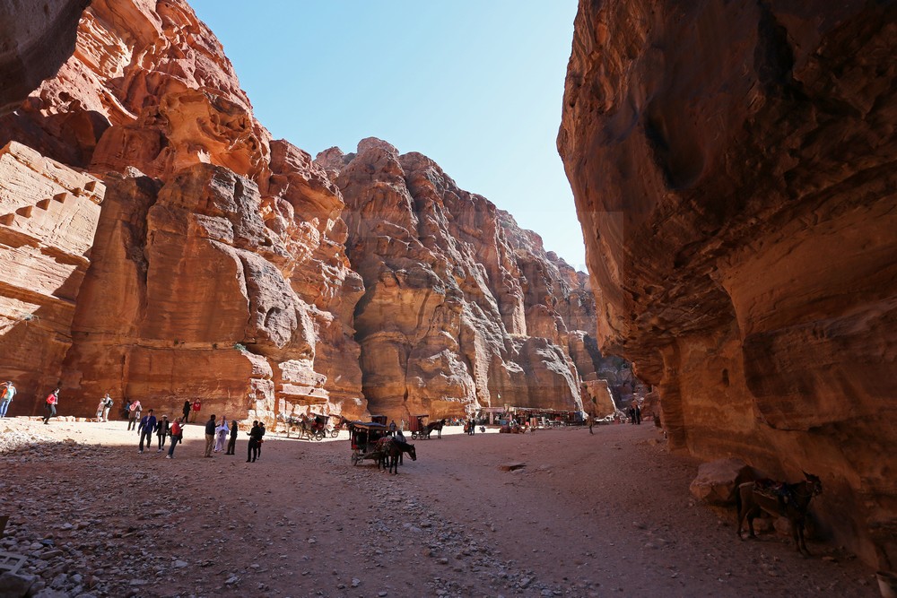 Äußerer Siq Felsenstadt Petra Äußerer Siq Felsenstadt Petra