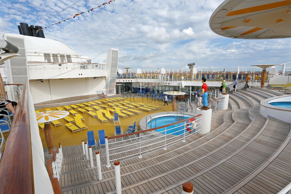 AIDAbella Sonnendecks Freibereiche