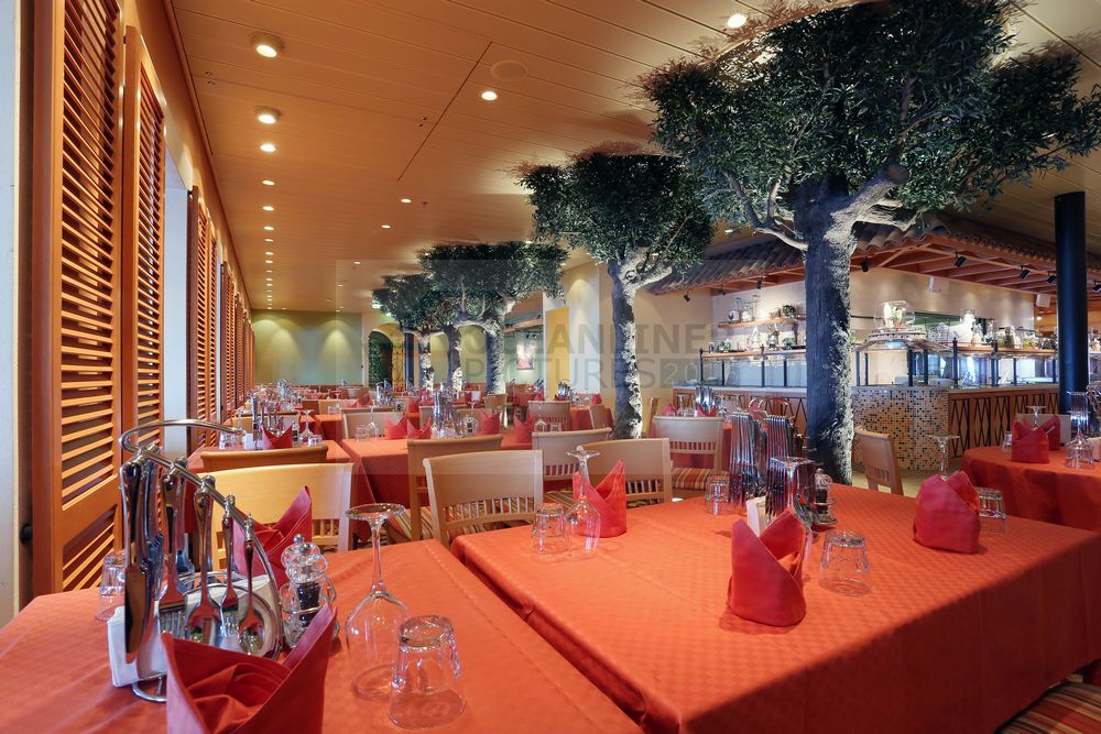 AIDAprima Bella Donna Restaurant abends AIDAprima Bella Donna Restaurant abends