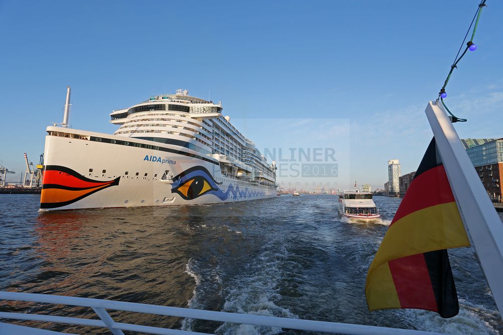 AIDAprima Erstanlauf im Hamburg am 21. April 2016 AIDAprima Erstanlauf im Hamburg am 21. April 2016