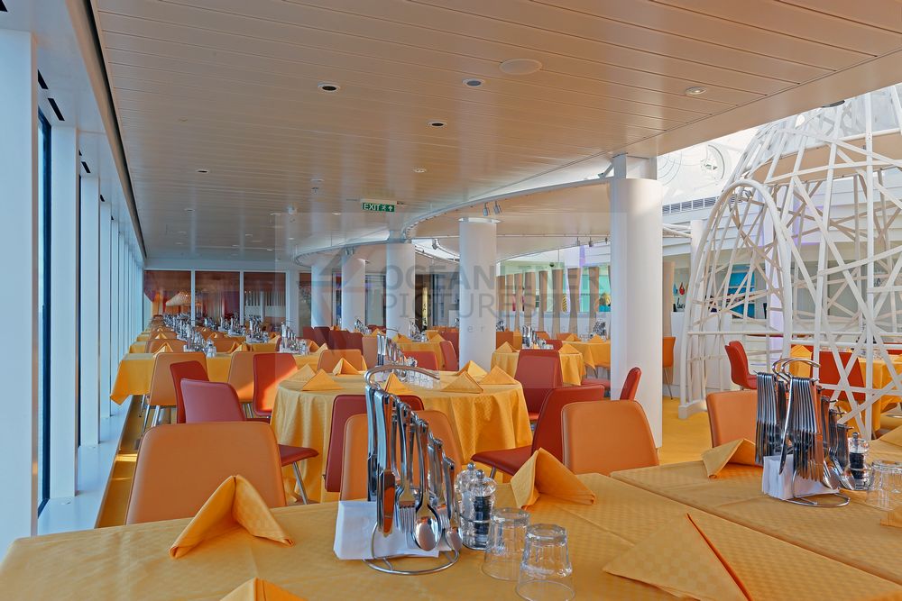 AIDAprima Fuego restaurant Aussenbereich im Four Elements AIDAprima Fuego restaurant Aussenbereich im Four Elements