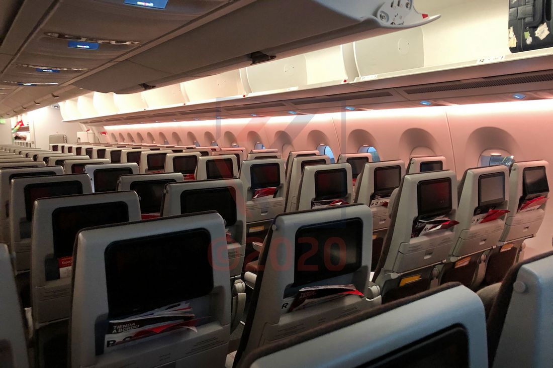 Airbus A 350 Iberia Innenansicht economy class