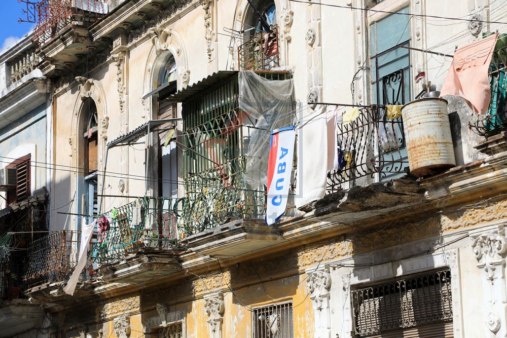 Alte Hausfassade in Havanna Alte Hausfassade in Havanna