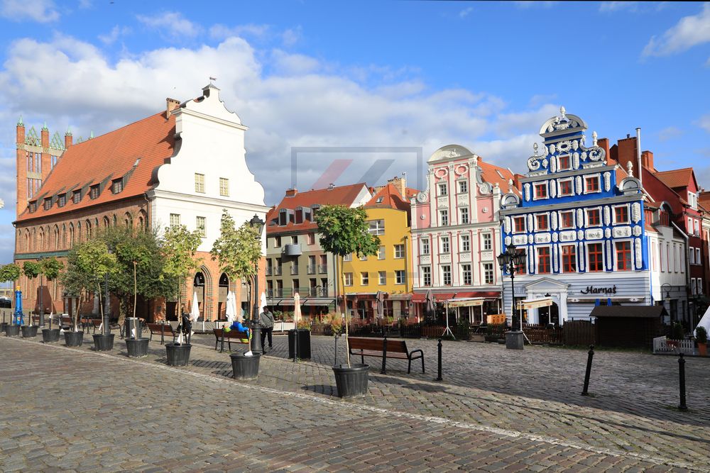 Altes Rathaus und Marktplatz in Stettin Altes Rathaus und Marktplatz in Stettin