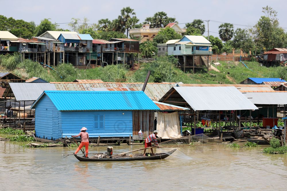 Am Tonle Sap River nach Koh Chen in Kambodscha
