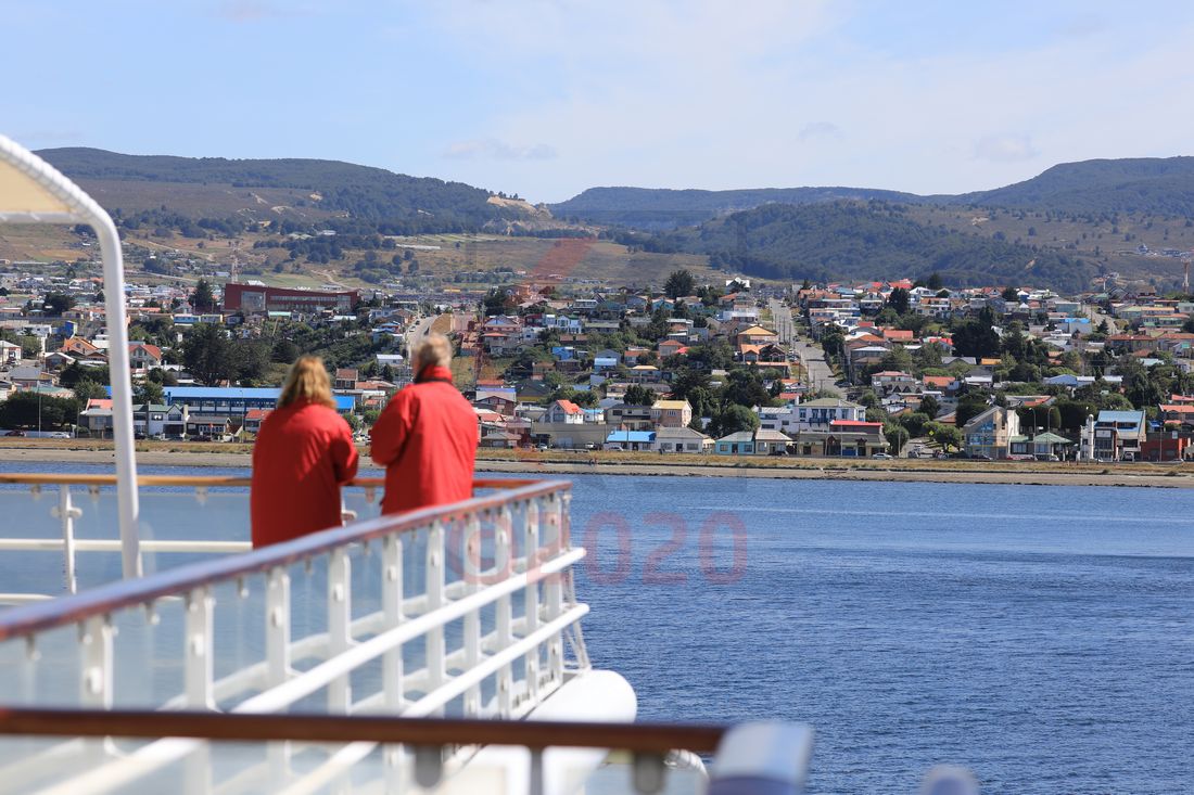 Ankunft der MS Hamburg in Punta Arenas