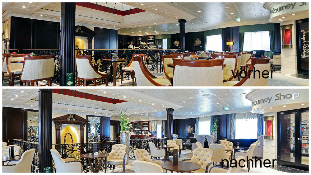 Atrium, Mosaic Cafe und Shop Azamara Journey