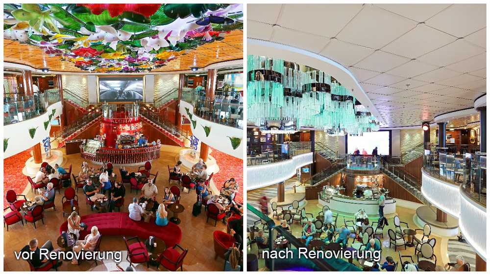 Atrium vorher und nachher Norwegian Jade