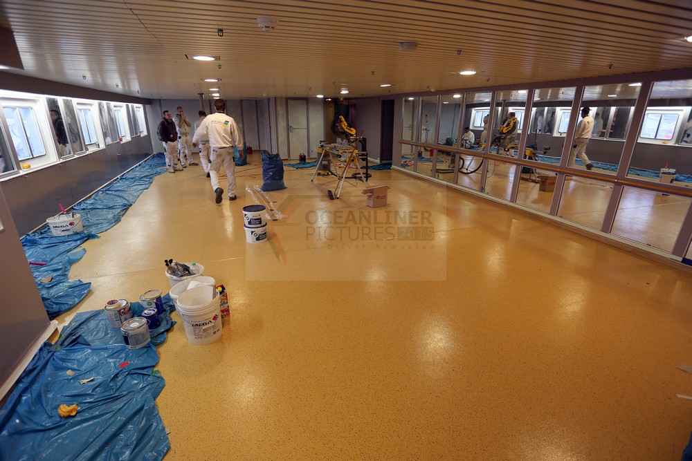 Auffrischung Spa-Bereich MS Albatros Blohm und Voss Werft 15.12.2015