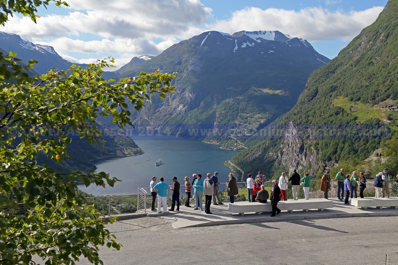 Aussichtspunkt Flydalsjuvet am Geirangerfjord