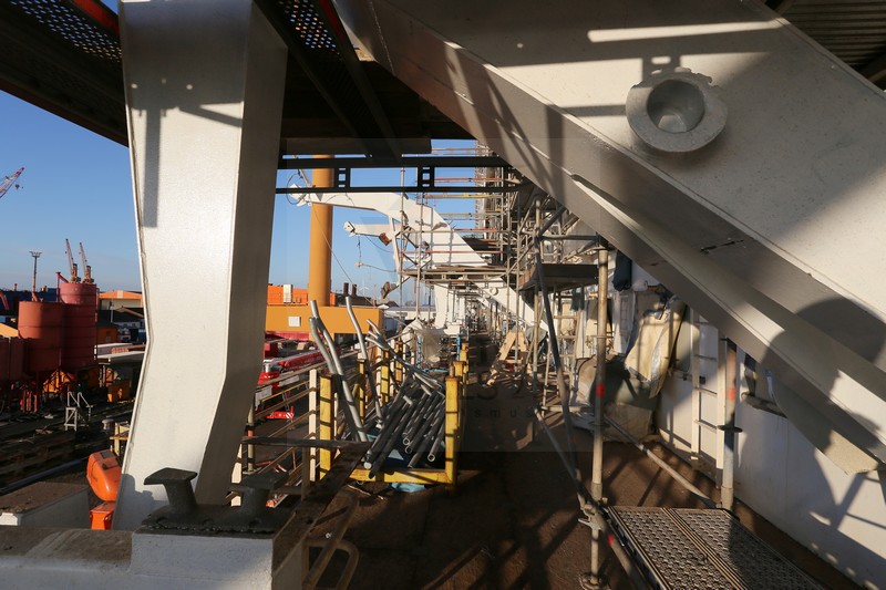 Baustelle Promenadendeck MS Artania 02.11.2014 Baustelle Promenadendeck MS Artania 02.11.2014