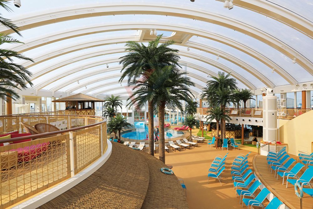 Beach Club AIDAperla Komplettansicht