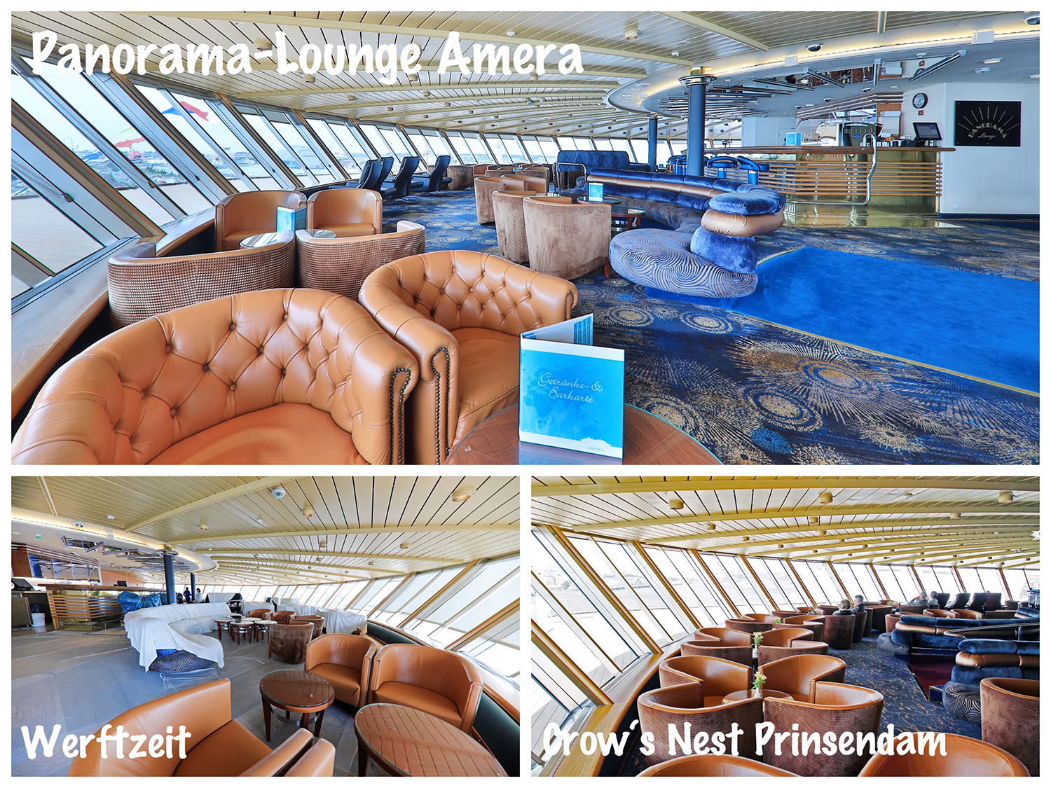 Bild 05 Crow´s Nest wird Panorama-Lounge MS Amera Bild 05 Crow´s Nest wird Panorama-Lounge MS Amera