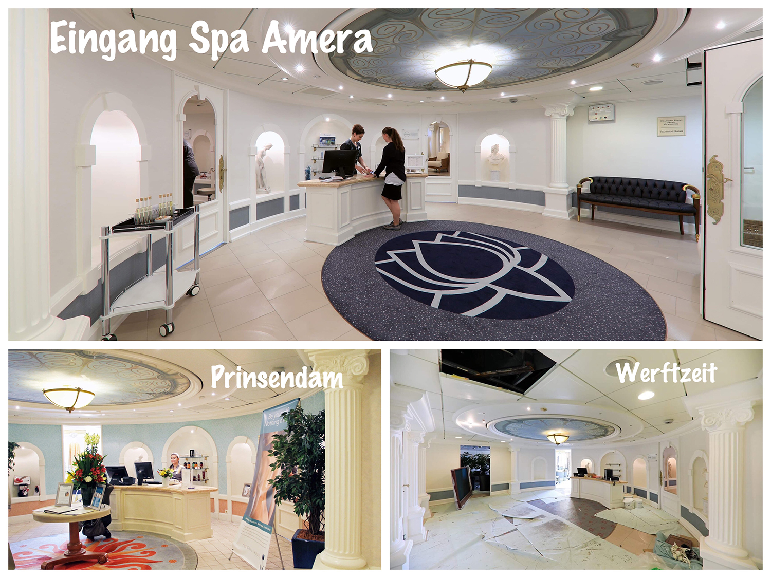 Bild 10 Spa Eingang Prinsendam und Amera Bild 10 Spa Eingang Prinsendam und Amera