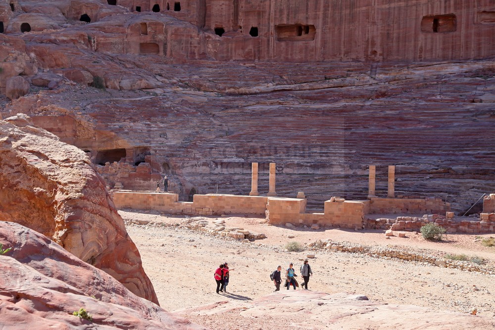 Blick auf das Theater der Stadt Petra Blick auf das Theater der Stadt Petra
