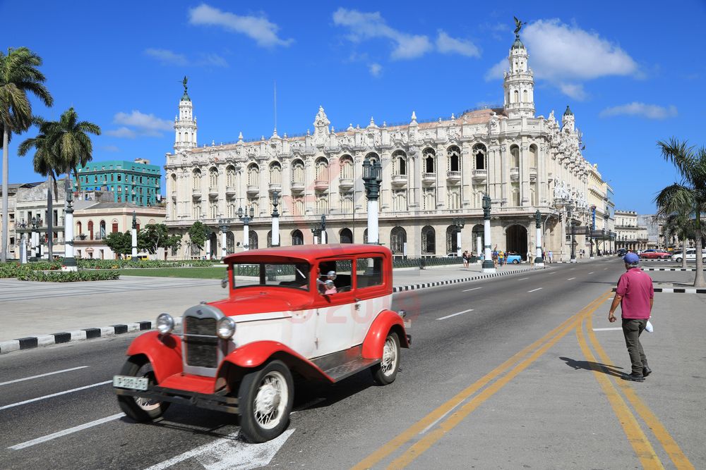 Blick auf Gran Teatro de la Habana in Havanna