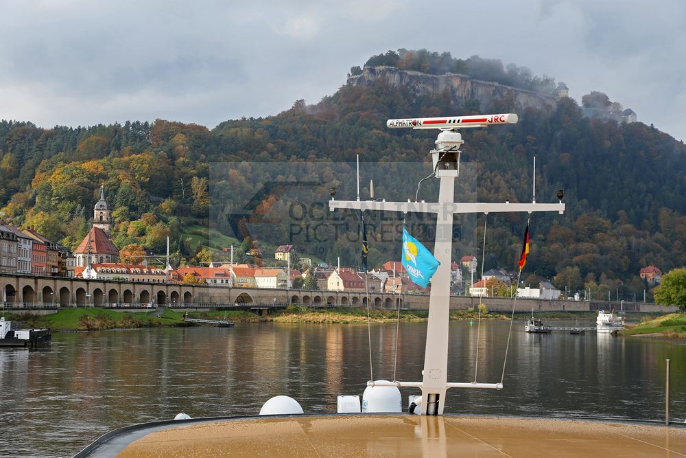 Blick auf Königstein und Festung Königstein