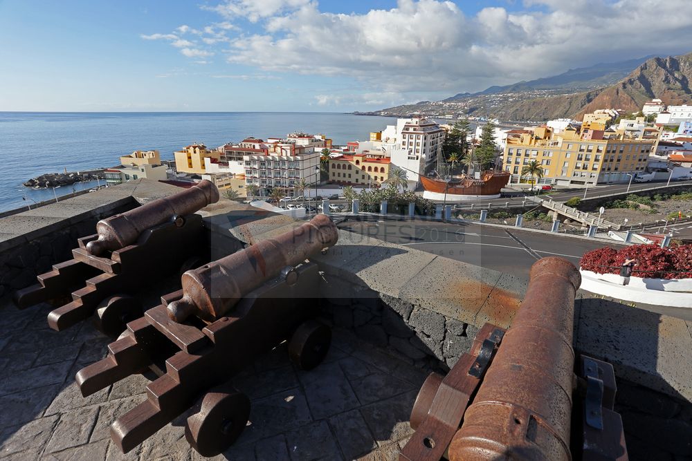 Blick auf Santa Cruz de la Palma vom Castillo de la Virgen aus Blick auf Santa Cruz de la Palma vom Castillo de la Virgen aus