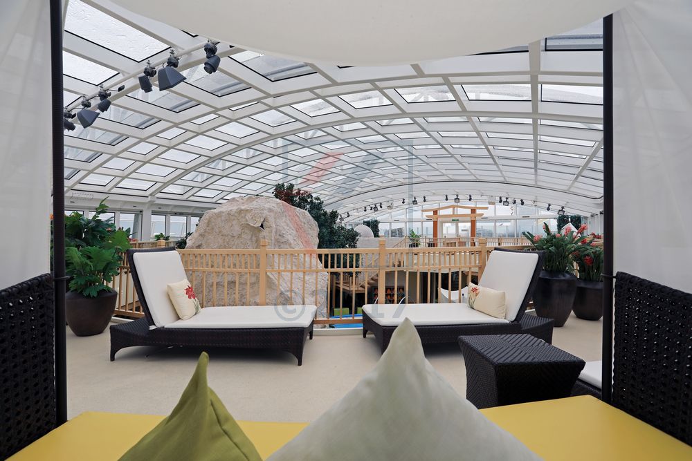 Blick aus Cabana in Wellness Oase AIDAmar