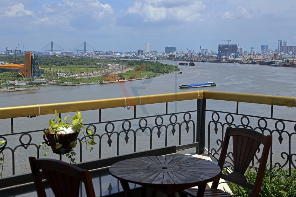 Blick vom Majestic Hotel auf Saigon