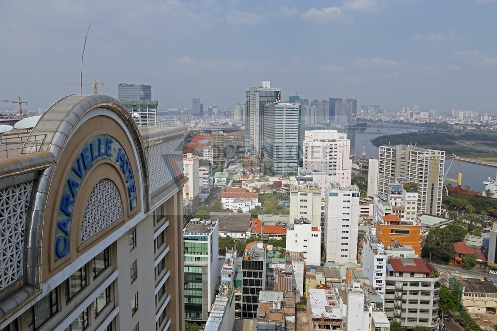 Blick vom Sheraton Hotel über Ho-Chi-Minh City