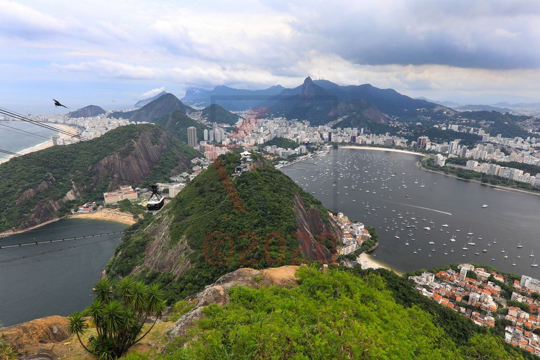 Blick vom Zuckerhut in Rio de Janeiro