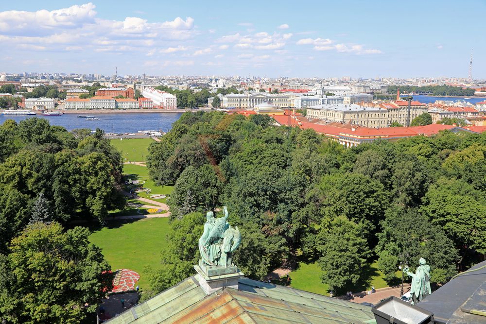 Blick von Isaakskathedrale auf St. Petersburg Blick von Isaakskathedrale auf St. Petersburg