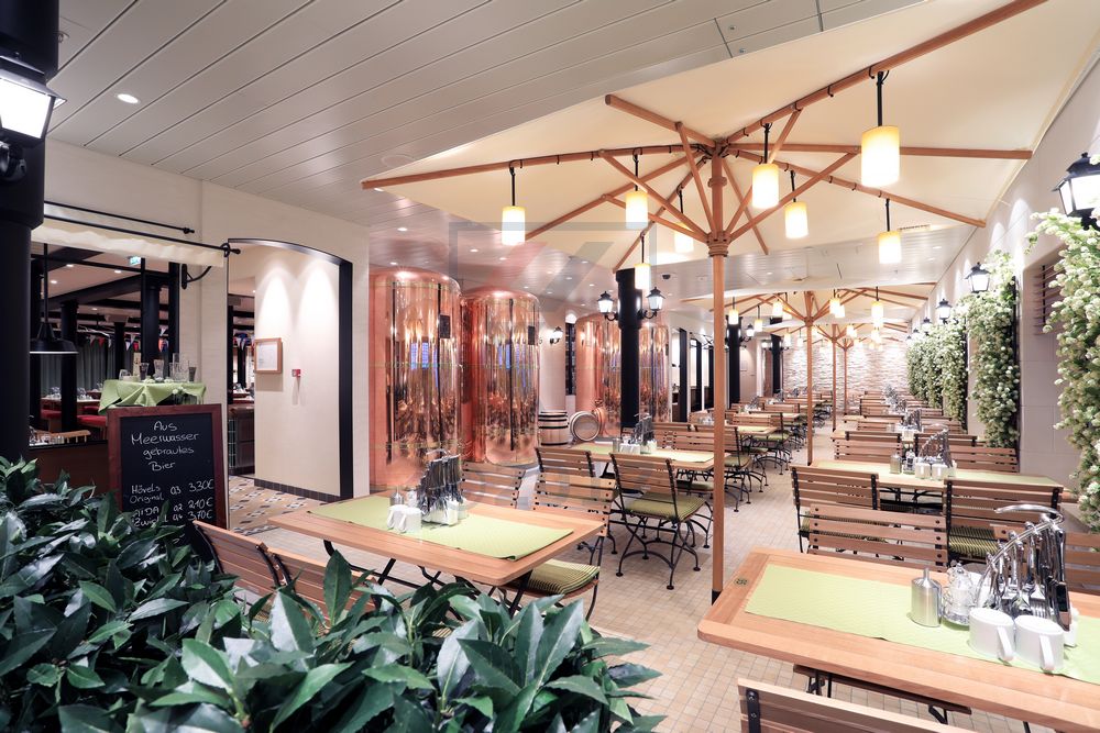 Brauhaus AIDAperla Frontansicht