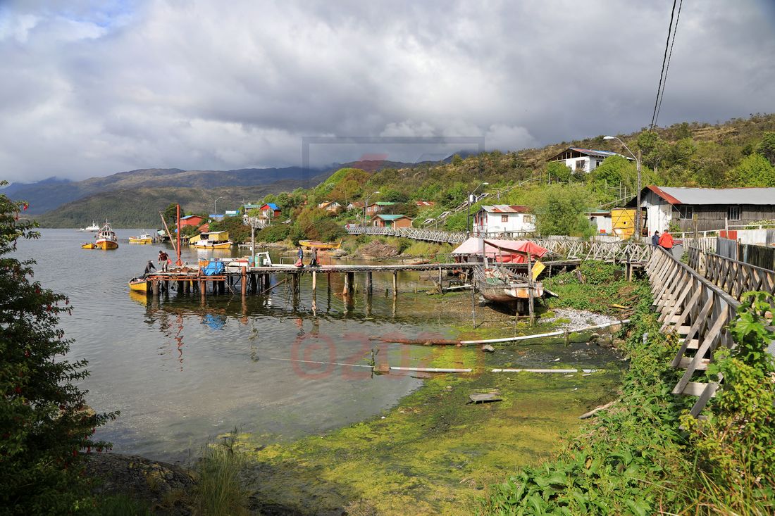 Bucht in Puerto Eden, Chile