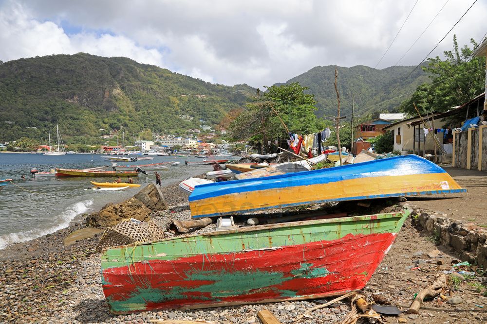 Bucht in Soufriére, St. Lucia