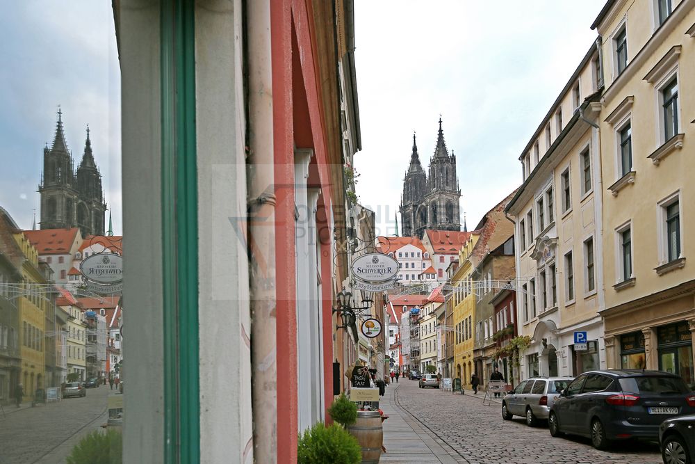 Burgstrasse Meißen und Hochstift Dom Burgstrasse Meißen und Hochstift Dom