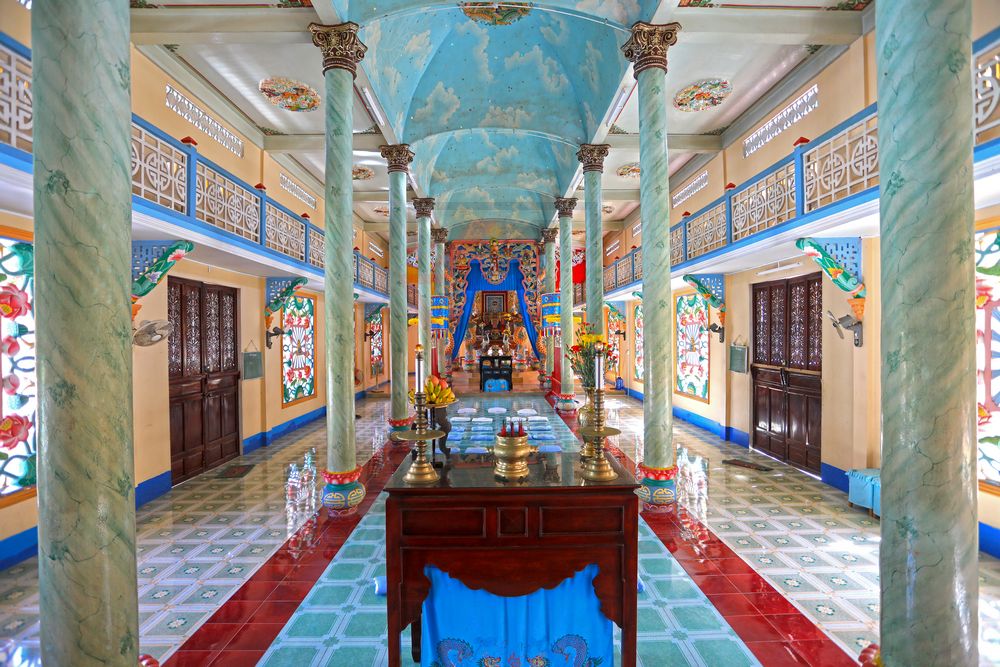 Cao Dai Temple My Tho Vietnam
