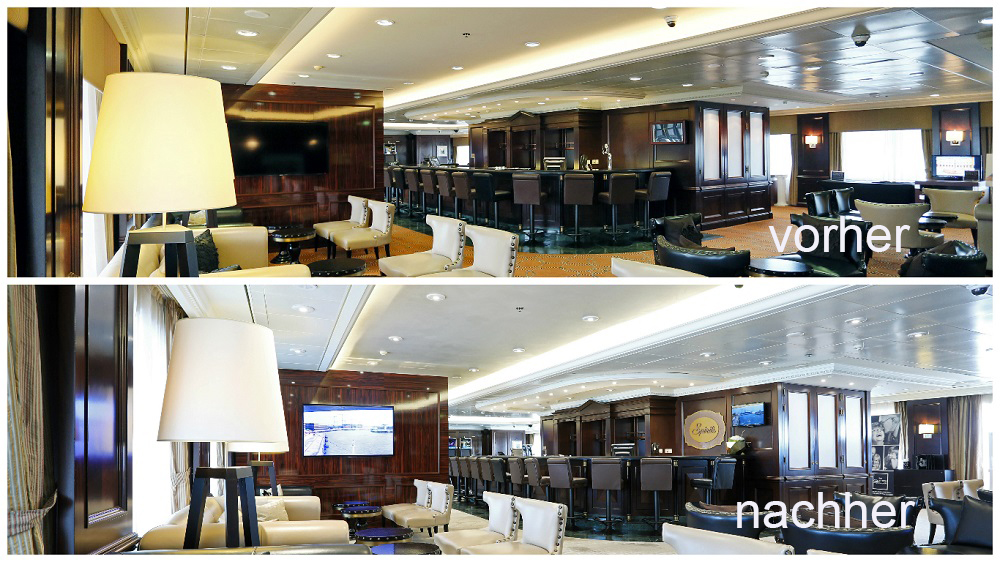 Casino Bar wird Spirits Bar und Lounge Azamara Journey