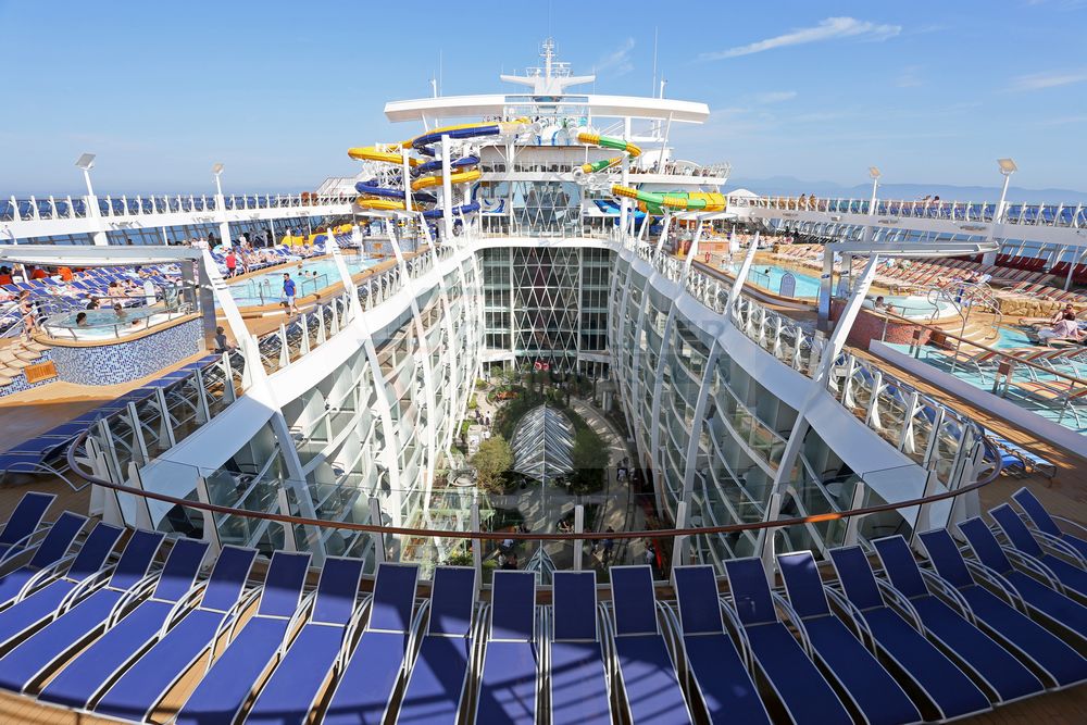 Central Park, Pools und The Perfect Storm Wasserrutschen Harmony of the Seas