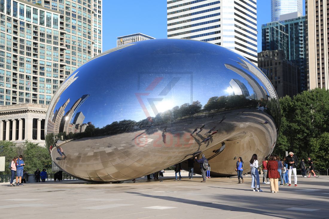 Cloud Gate Skulptur Chicago Millennium Park