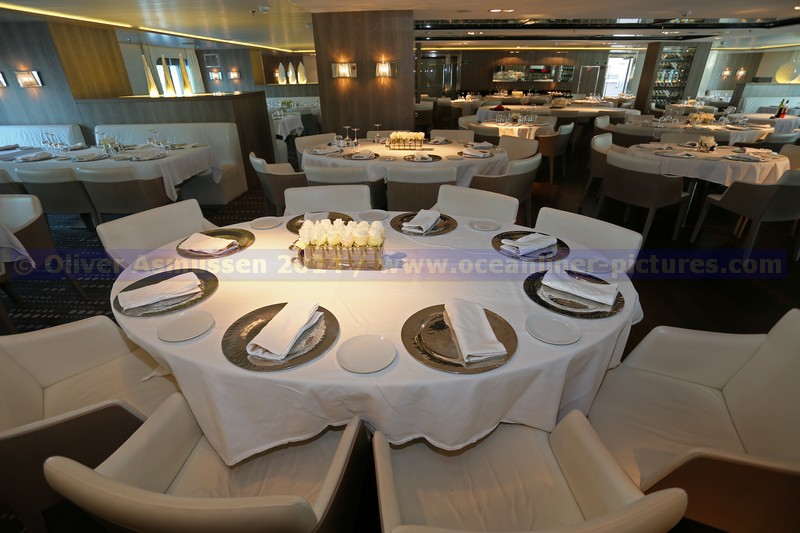 das Gourmet Restaurant auf der Le Boreal