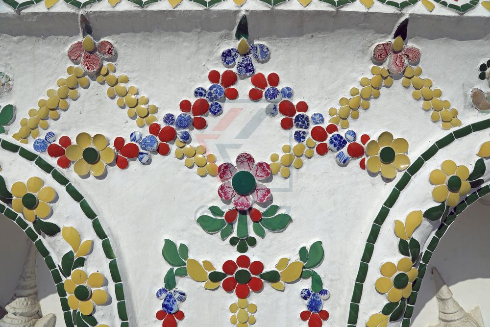 Details am Wat Arun Tempel in Bangkok