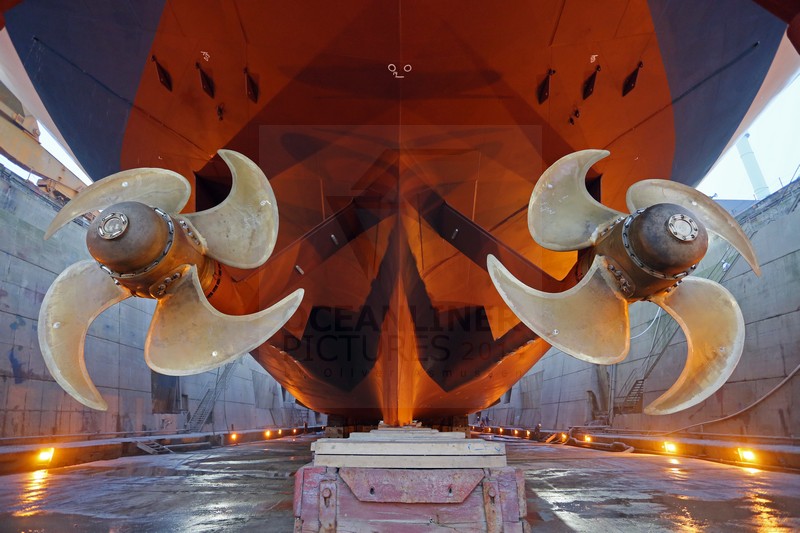 die beiden Schiffspropeller der MS Artania am 06.11.2014 die beiden Schiffspropeller der MS Artania am 06.11.2014