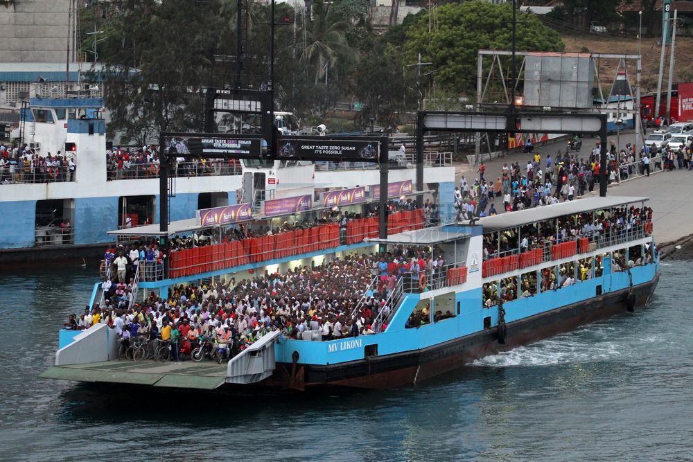 die in Laubegast  gebaute MV Likoni in Mombasa 2014